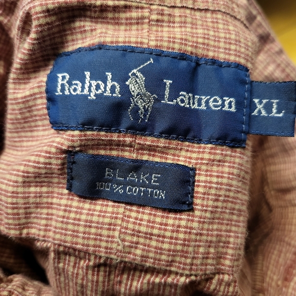 Ralph Lauren Men's Pink Button Up Size XL - Picture 3 of 3